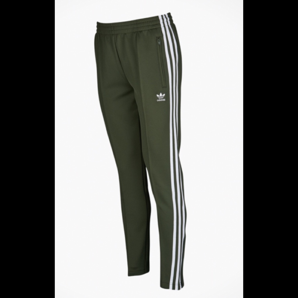 Adidas women’s track pants green adicolor